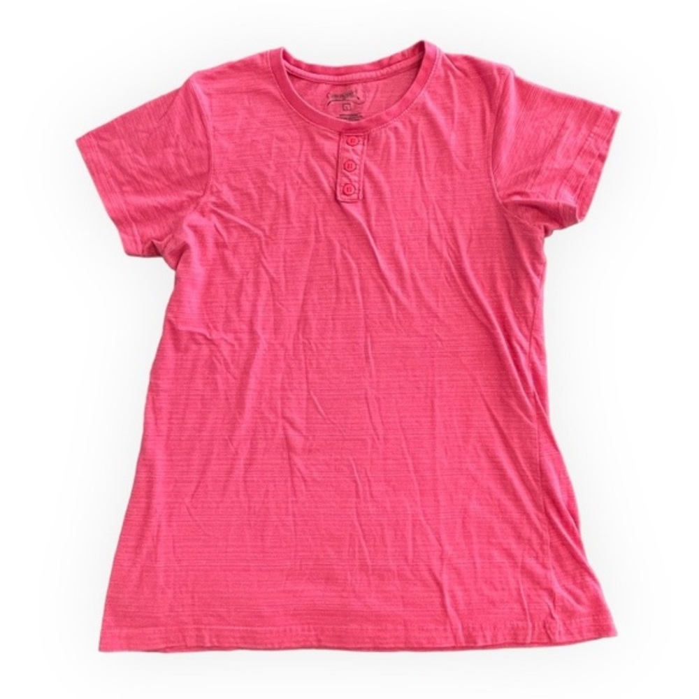 Women’s Button Detail Basic Tee